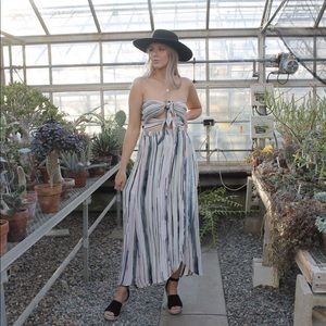 Watercolor maxi dress